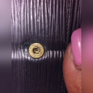 Louis Vuitton Black Leather Wallet